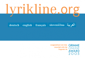 lyrikline.org Screenshot