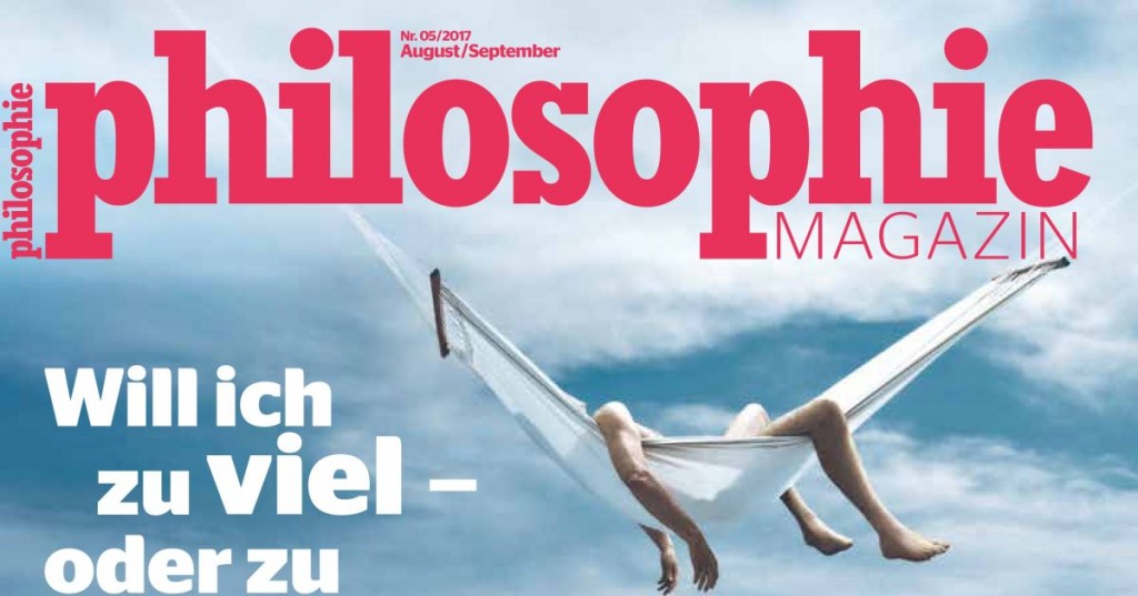 Das neue Philosophie Magazin ist da!